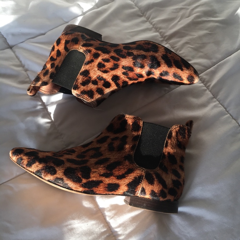 cheetah print booties